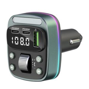 Car Voltage Display Fast Charger Subwoofer MP3 Bluetooth Player